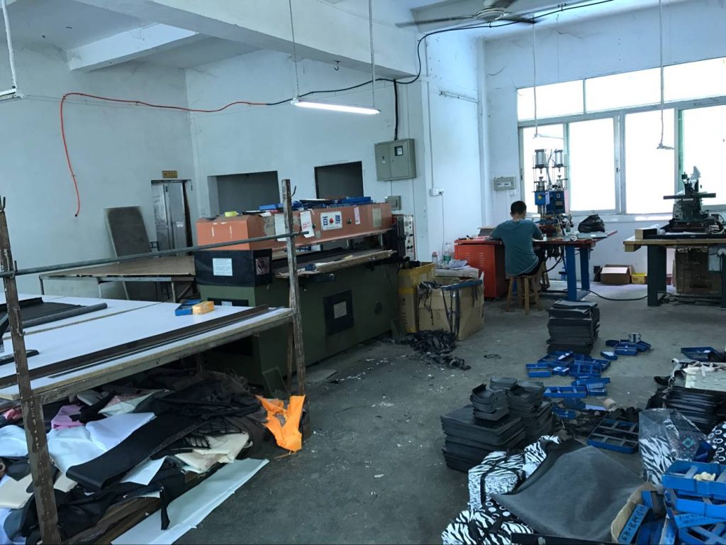 Material cutting workshop and production equipment